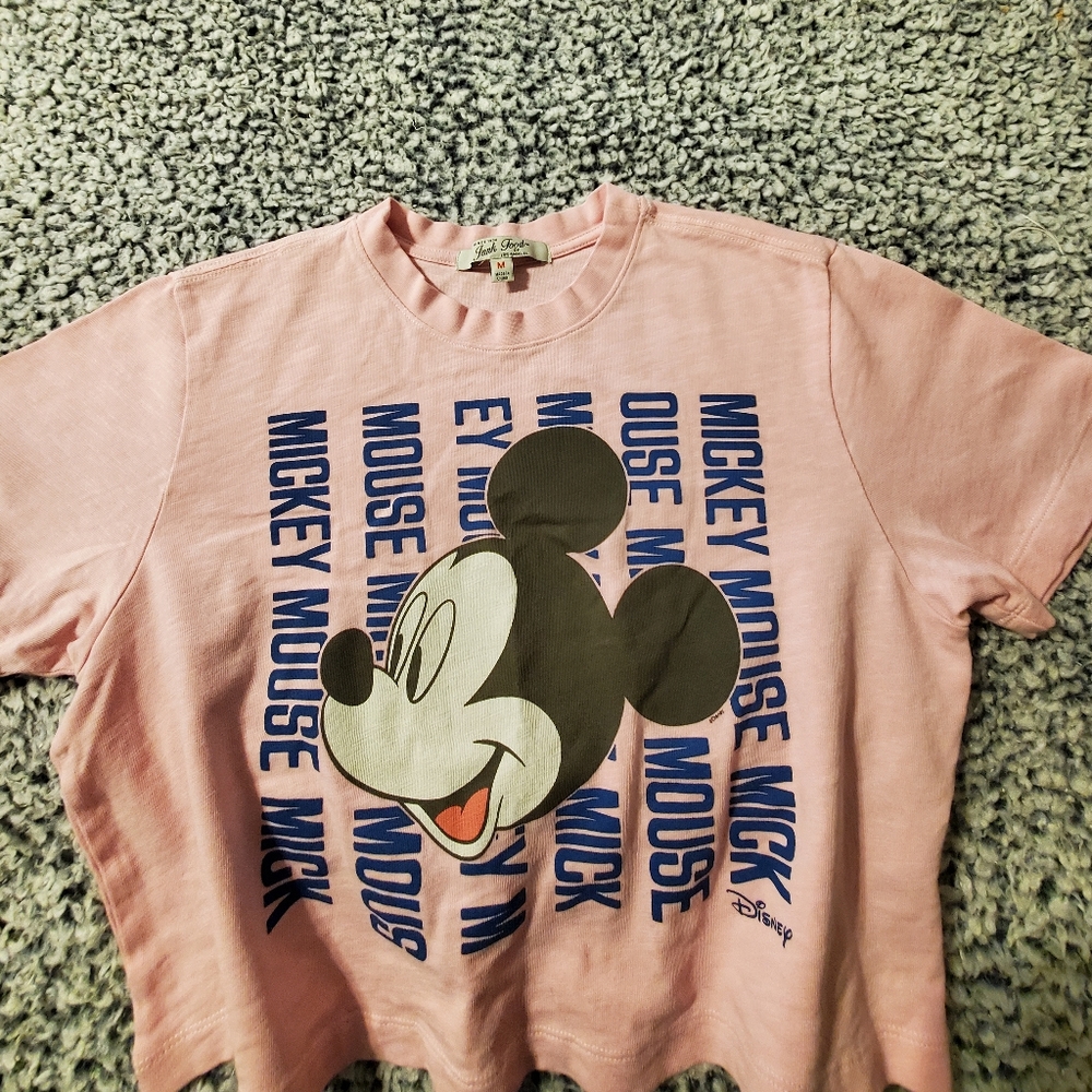 Junk Food Clothing Pink Mickey Mouse Graphic Tee